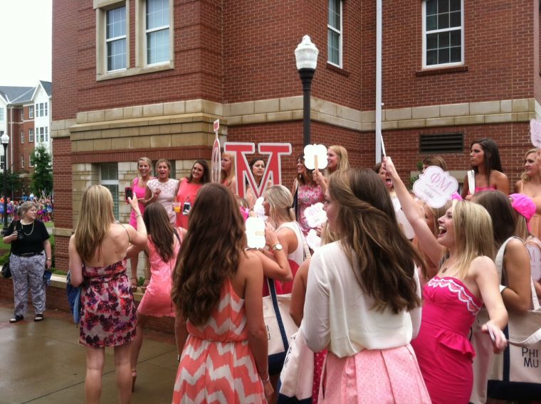 Auburn University bid day 2013